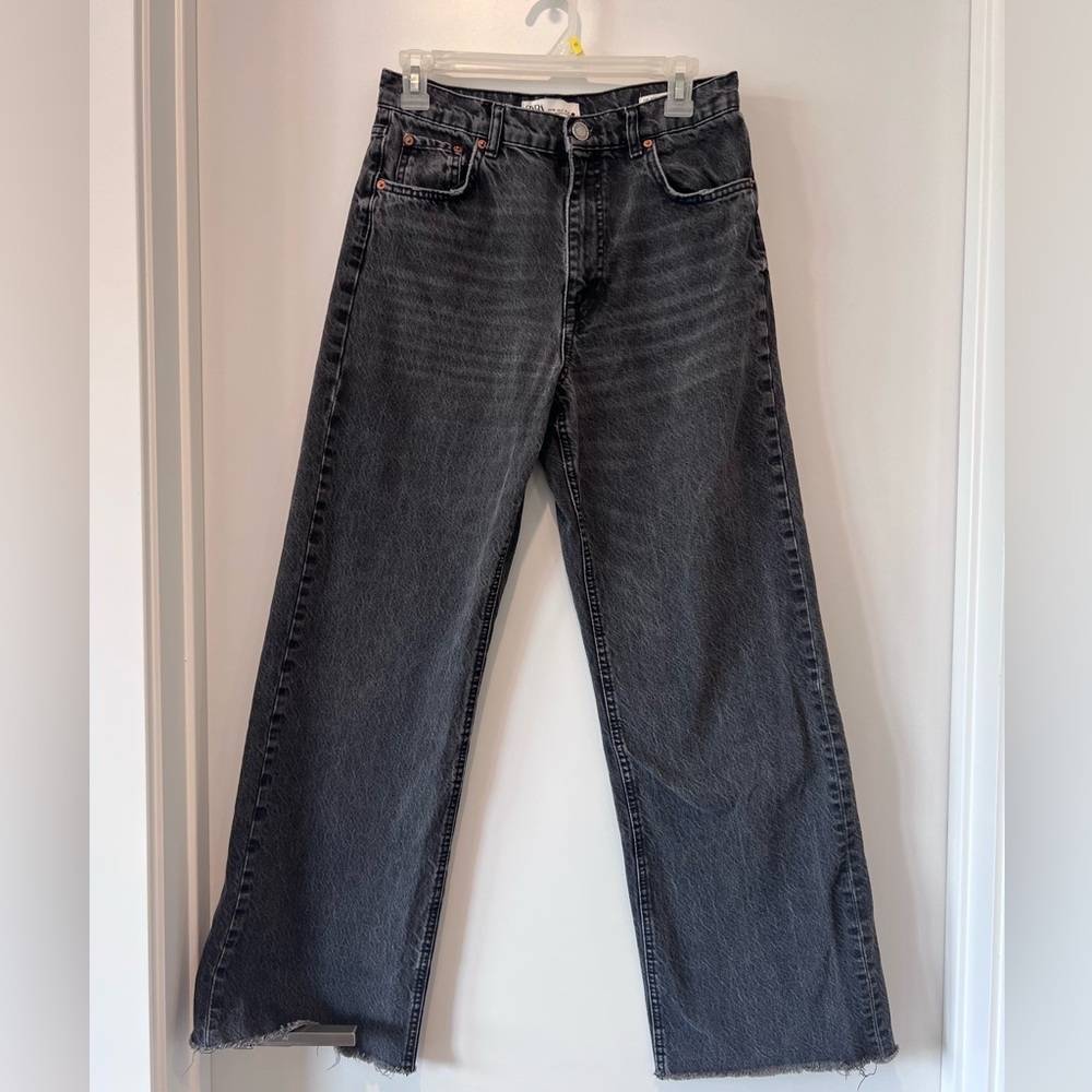 Zara Black Flare & Wide Leg Jeans